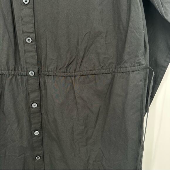 Everlane The Supima Cotton Shirt Dress in black Size XS NWOT - Picture 11 of 14